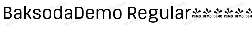 BaksodaDemo Regular字体转换